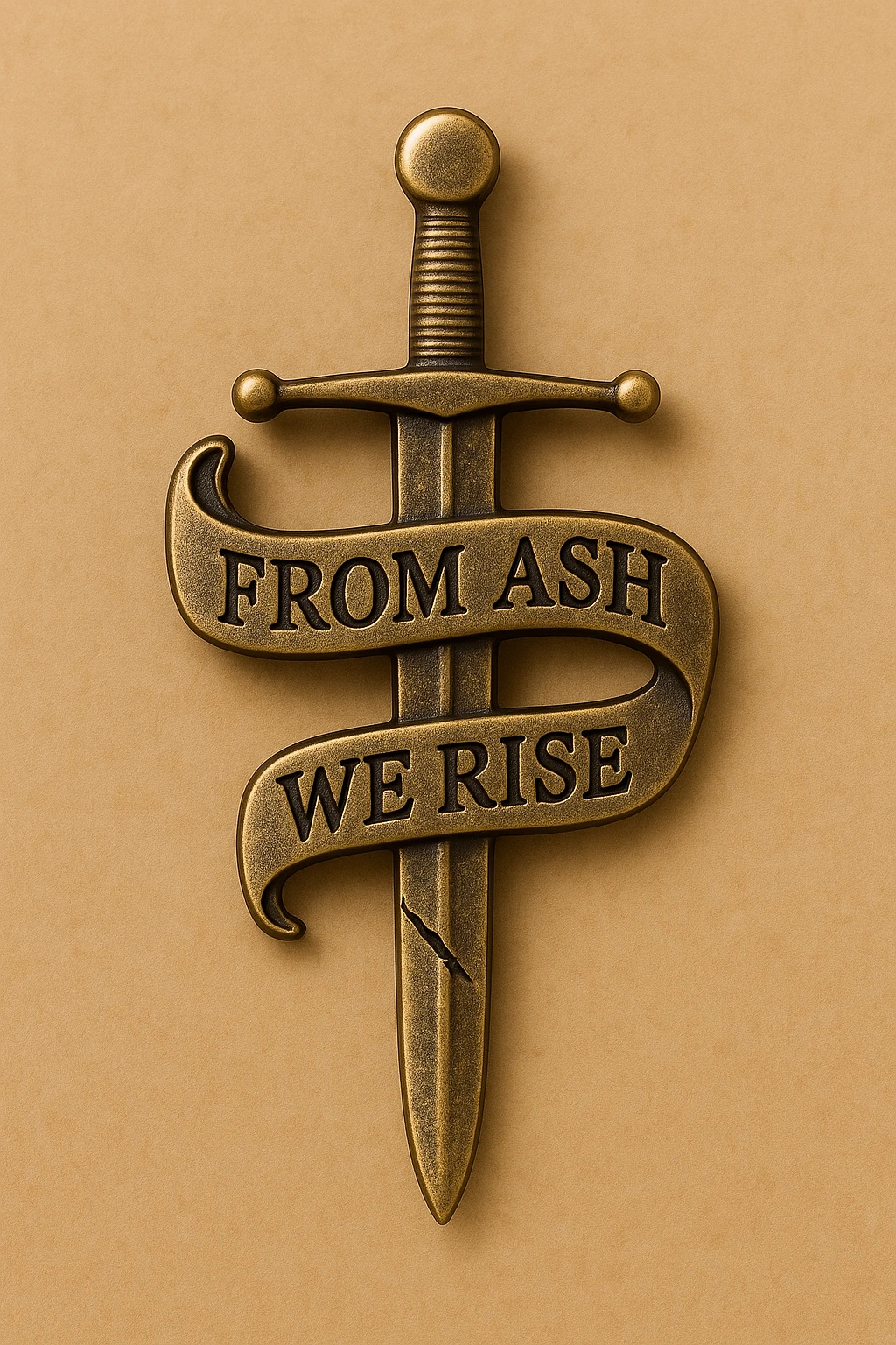 From Ash We Rise sword pin badge