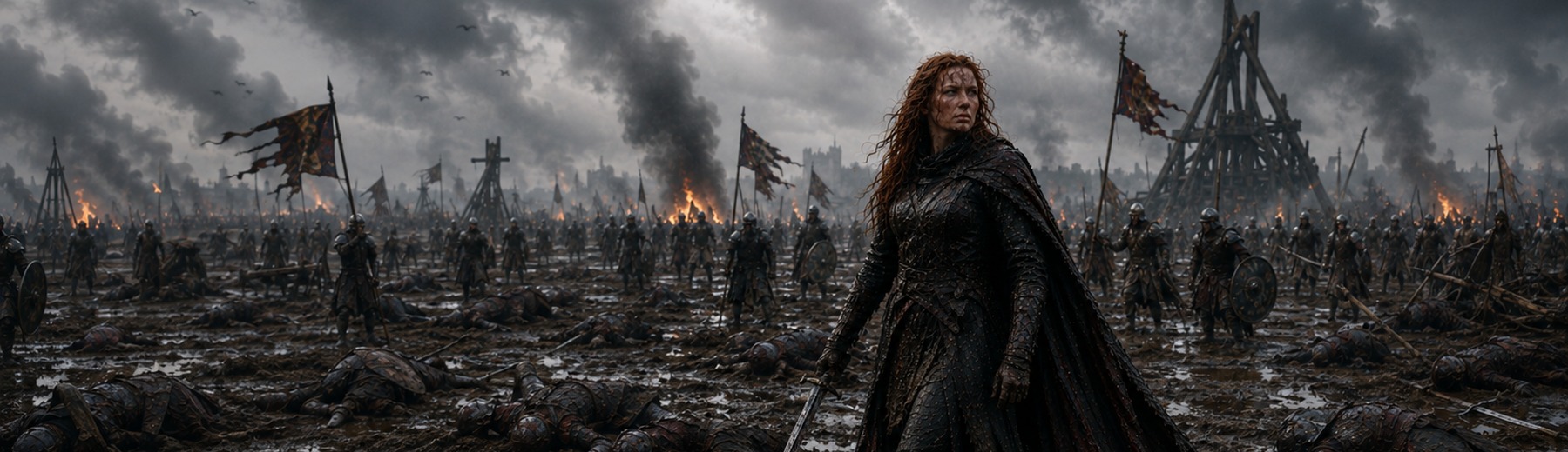 Lady Evelyne Harper on a wide battlefield